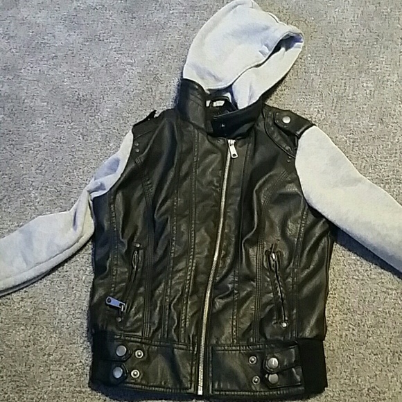 Boy Meets Girl Jackets & Coats Sweater And Leather Jacket Poshmark